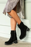 Leather boots