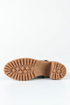 Leather boots with decorative zipper on side