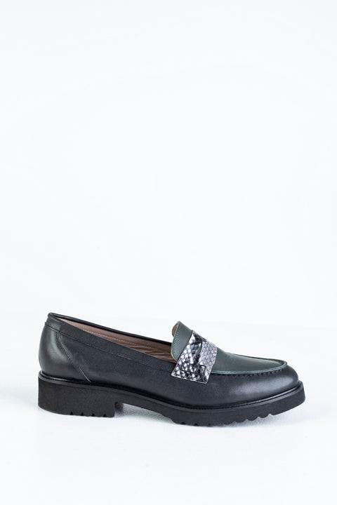 Leather loafers