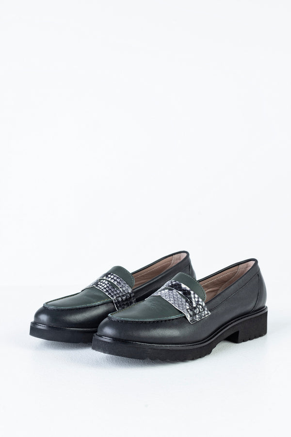 Leather loafers