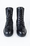Leather lace-up boots