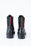 Leather lace-up boots
