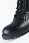 Leather lace-up boots