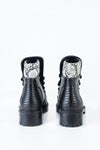 Leather lace-up boots