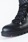 Leather lace-up boots