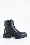Leather lace-up boots