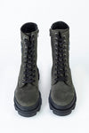Leather lace-up boots