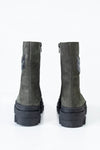 Leather lace-up boots