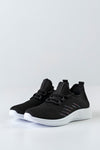 Knitted sneakers with laces