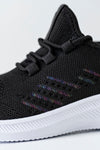 Knitted sneakers with laces