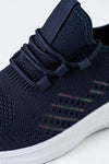 Knitted sneakers with laces