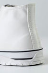 Lace-up fastening high top sneakers