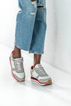 Lace-up fastening sneakers