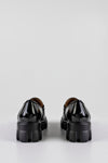 Chunky sole loafers with chain
