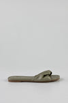 Twist vamp slide sandals
