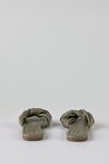 Twist vamp slide sandals