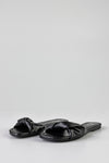 Twist vamp slide sandals