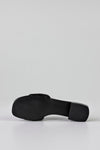 Quilted vamp slide sandals