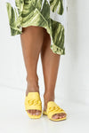 Slide sandals with chain