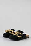 Chain loafer mules