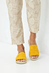 Espadrille slide sandals