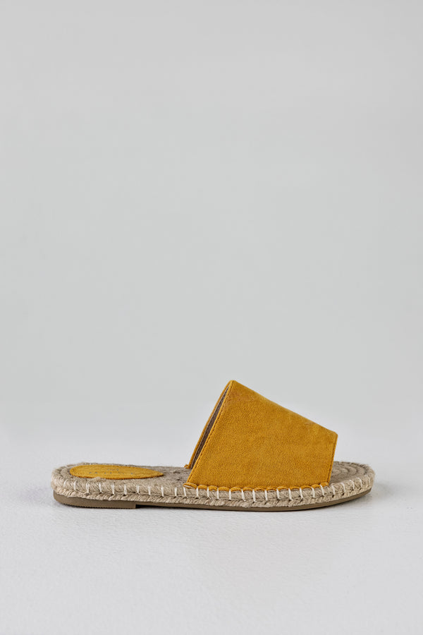 Espadrille slide sandals
