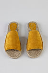 Espadrille slide sandals