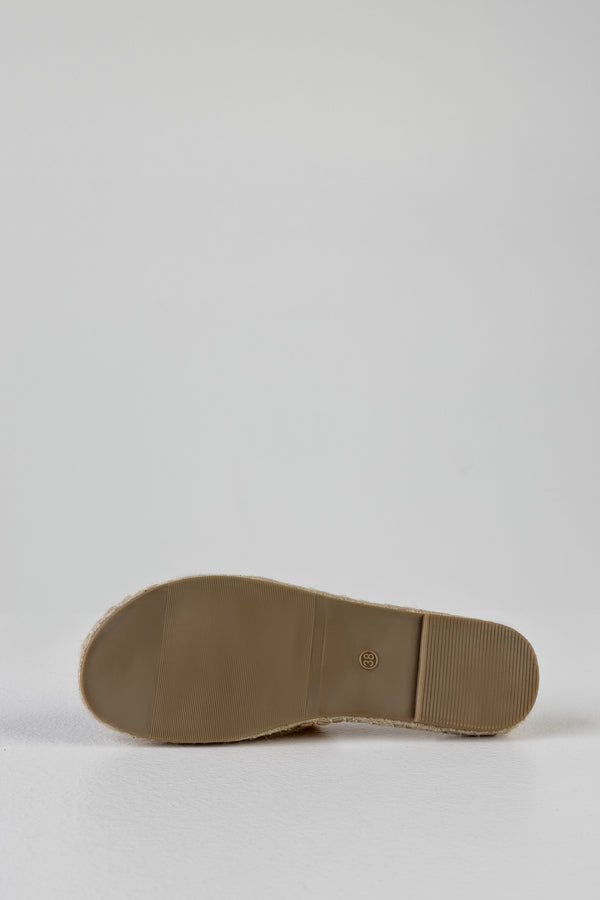 Espadrille slide sandals
