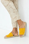 Espadrille slide sandals