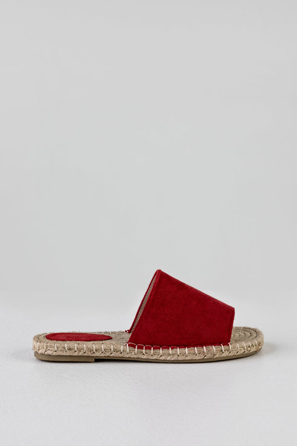 Espadrille slide sandals