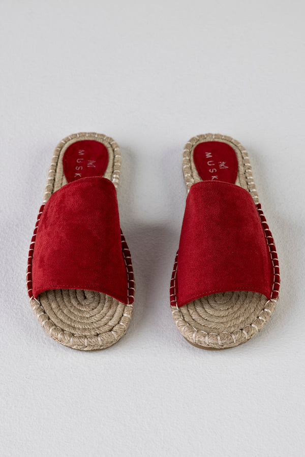 Espadrille slide sandals