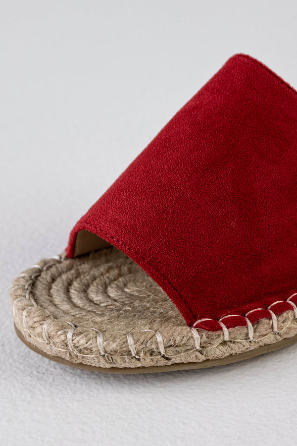 Espadrille slide sandals