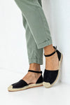Two part espadrille shoes