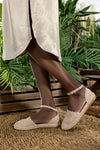 Two part espadrille shoes