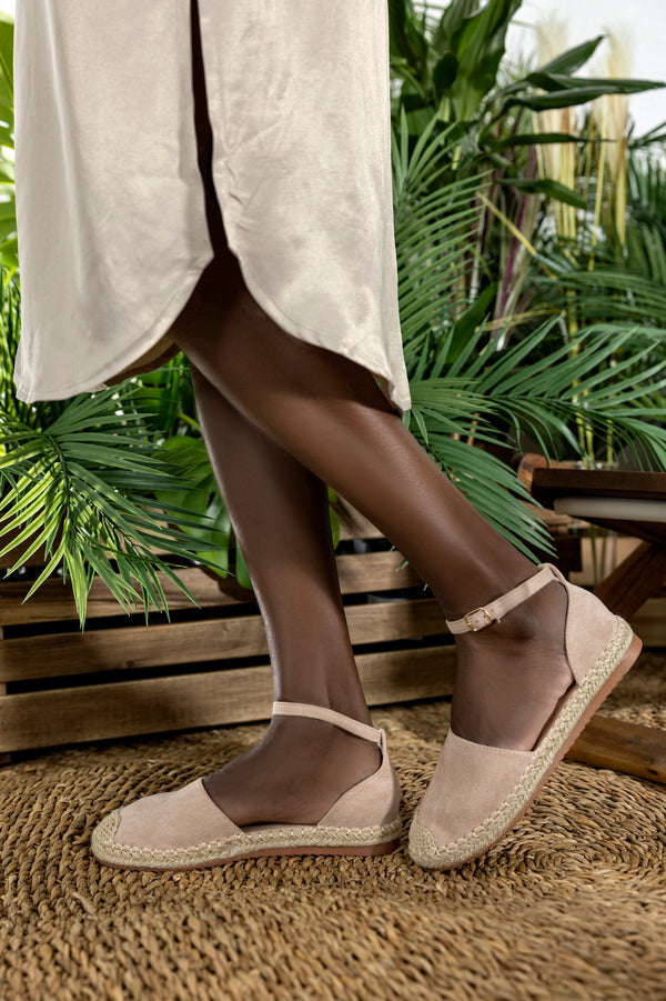 Two part espadrille shoes
