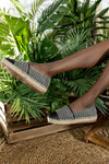 Slip-on, flatform espadrilles