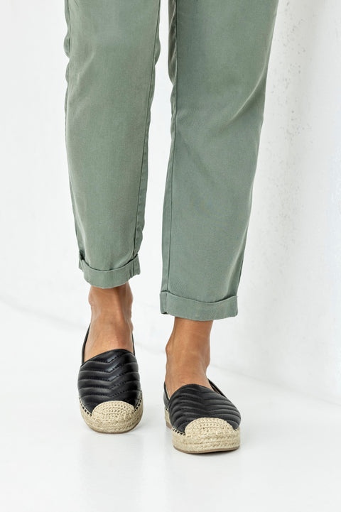 Quilted espadrilles