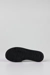 Quilted flat sole slide sandals