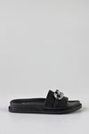 Slide sandal with chain