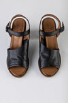 Leather heeled sandals