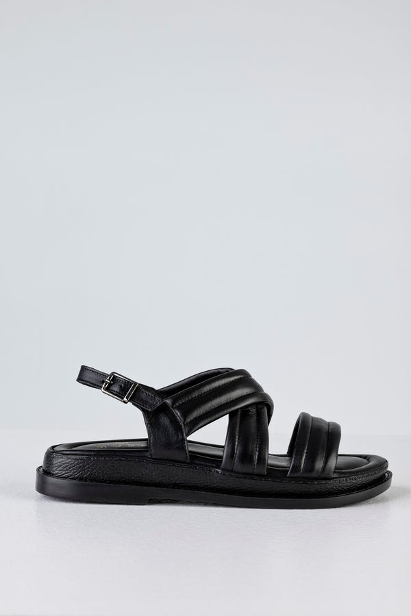 Leather flatform sandals