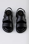 Leather flatform sandals