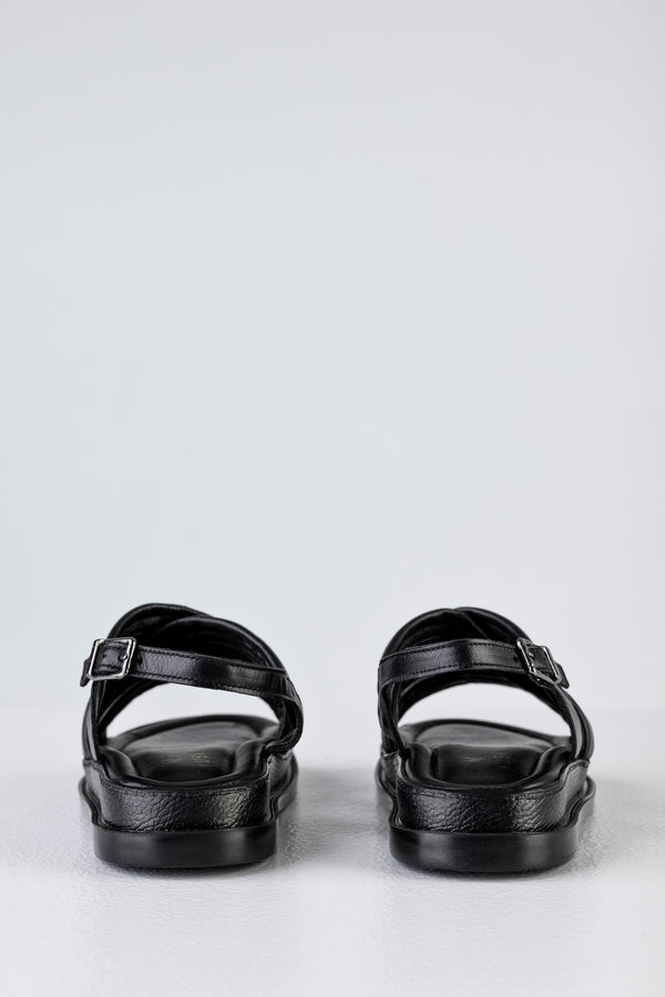Leather flatform sandals