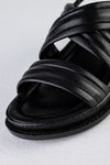 Leather flatform sandals