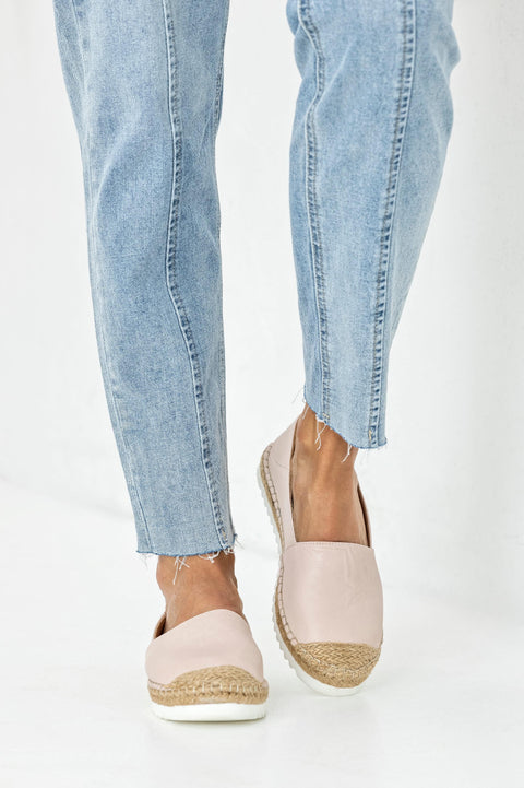 Leather espadrilles