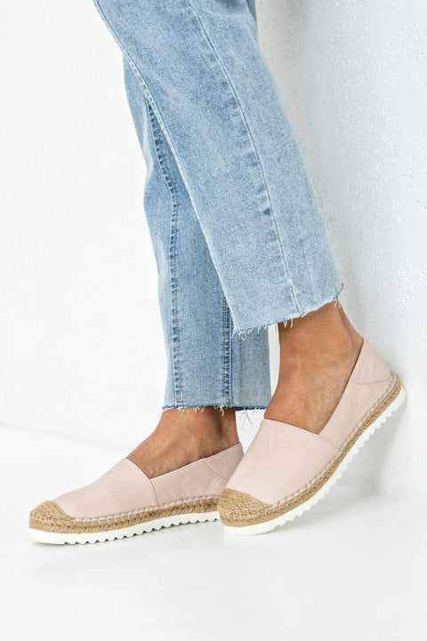 Leather espadrilles