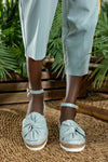 Two part espadrille shoes