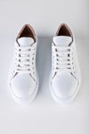 Leather hole punched sneakers