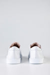 Leather hole punched sneakers