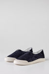 Leather suede slip-on shoes